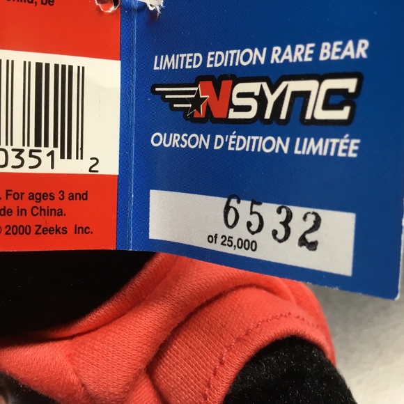 *NSYNC Chris “Limited Edition Rare Bear” and Display Case - Picture 4 of 4